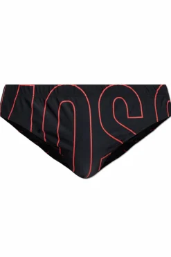 Moschino BLACK Swim briefs with logo