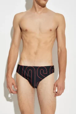 Moschino BLACK Swim briefs with logo