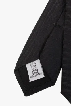 Moschino BLACK Tie with logo