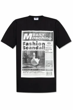 Moschino BLACK T-shirt with print