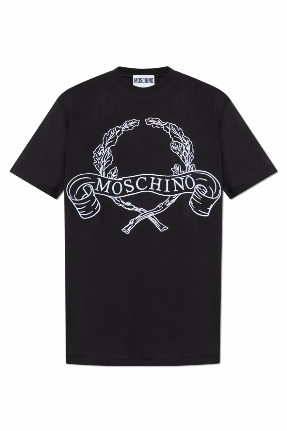 Moschino BLACK T-shirt with embroidered logo