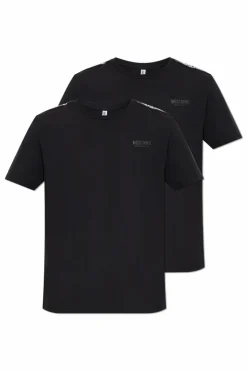Moschino BLACK Two-pack of t-shirts from the āUnderwearā collection