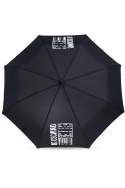 Moschino BLACK Umbrella with logo