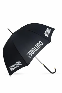 Moschino BLACK Umbrella with logo