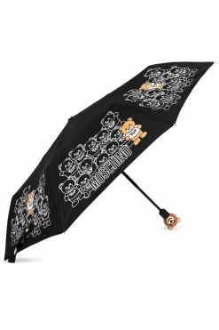 Moschino BLACK Umbrella with logo