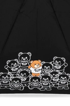 Moschino BLACK Umbrella with logo