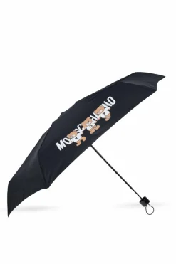 Moschino BLACK Umbrella with logo