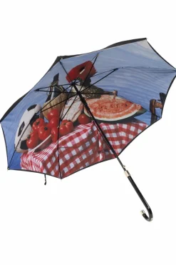 Moschino BLACK Umbrella with logo