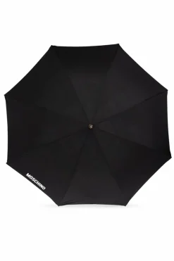 Moschino BLACK Umbrella with logo