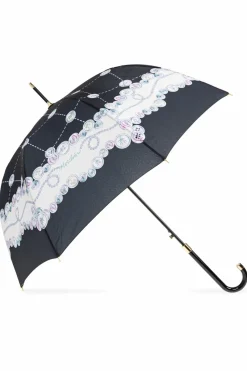 Moschino BLACK Umbrella with logo