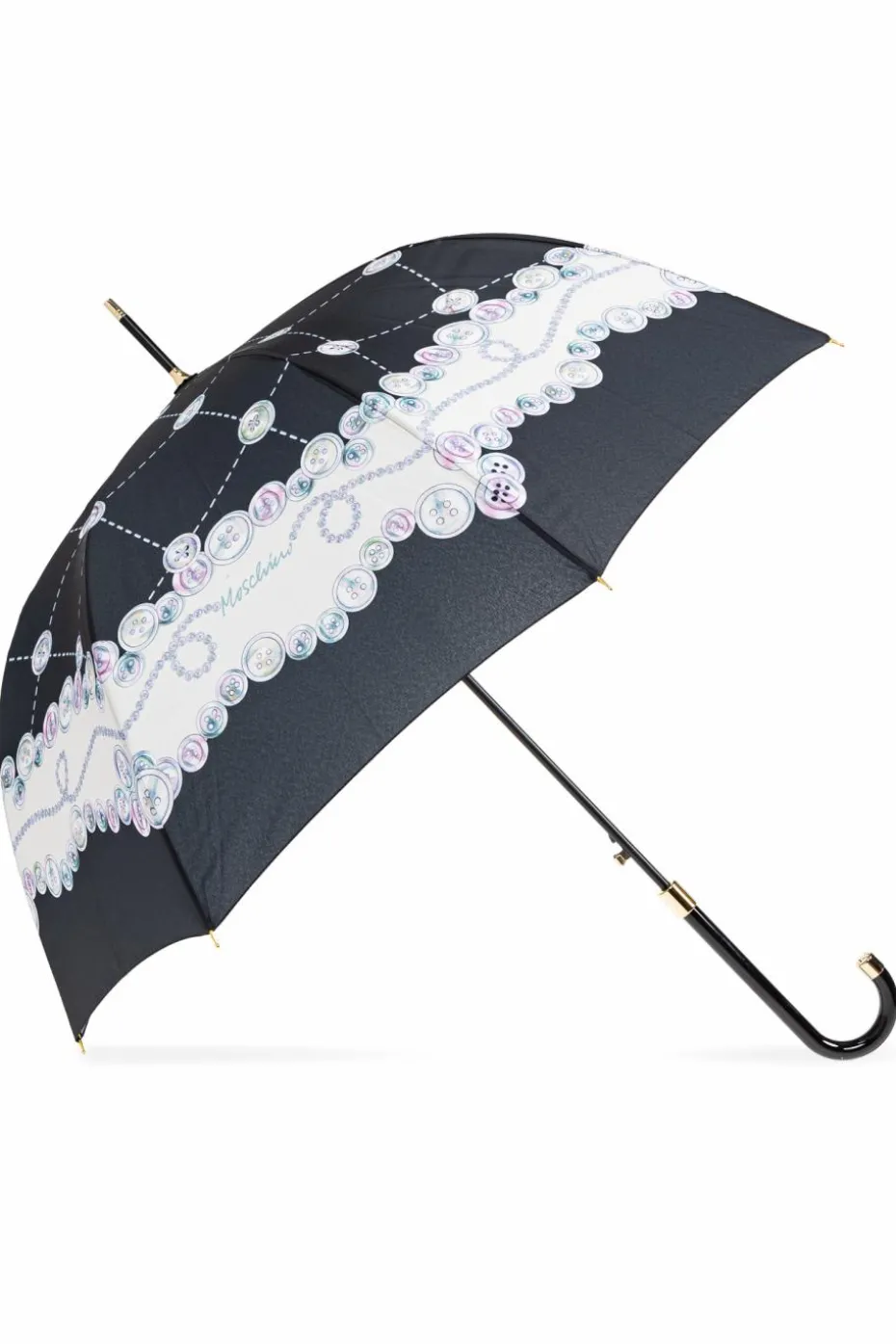 Moschino BLACK Umbrella with logo