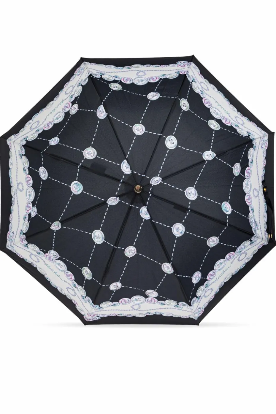 Moschino BLACK Umbrella with logo