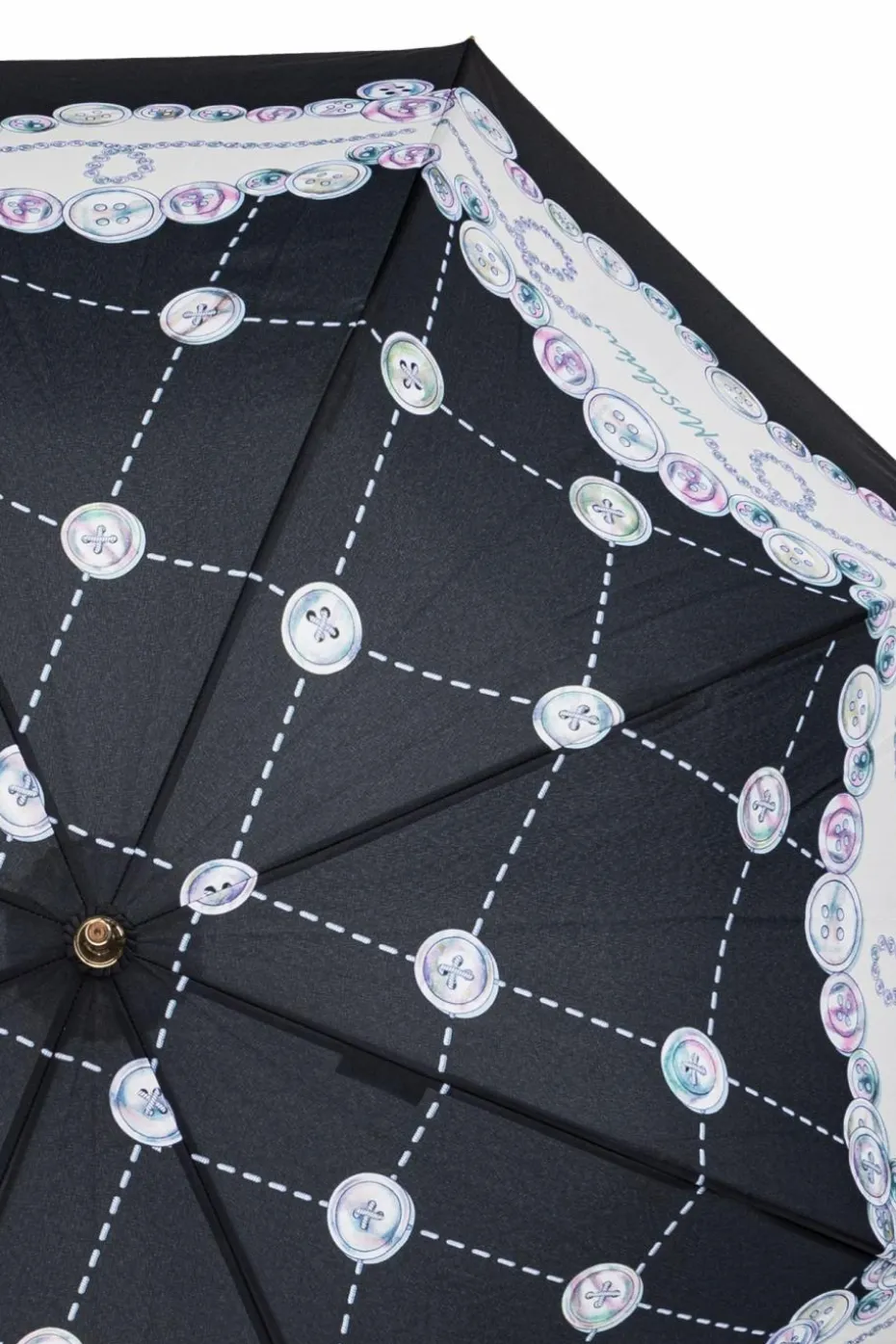 Moschino BLACK Umbrella with logo