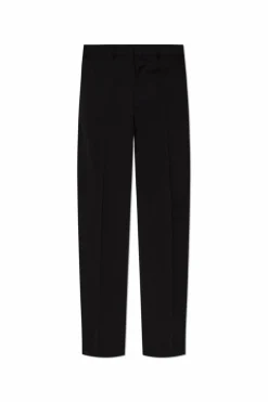 Moschino BLACK Wool pants with crease