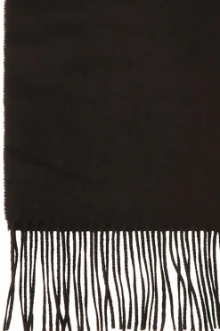 Moschino BLACK Wool scarf with logo