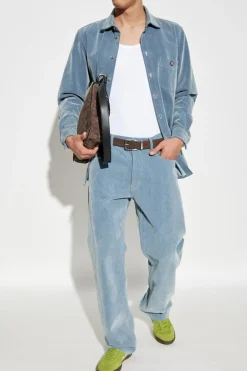 Moschino BLUE Denim shirt with logo