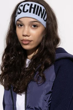 Moschino BLUE Headband with logo