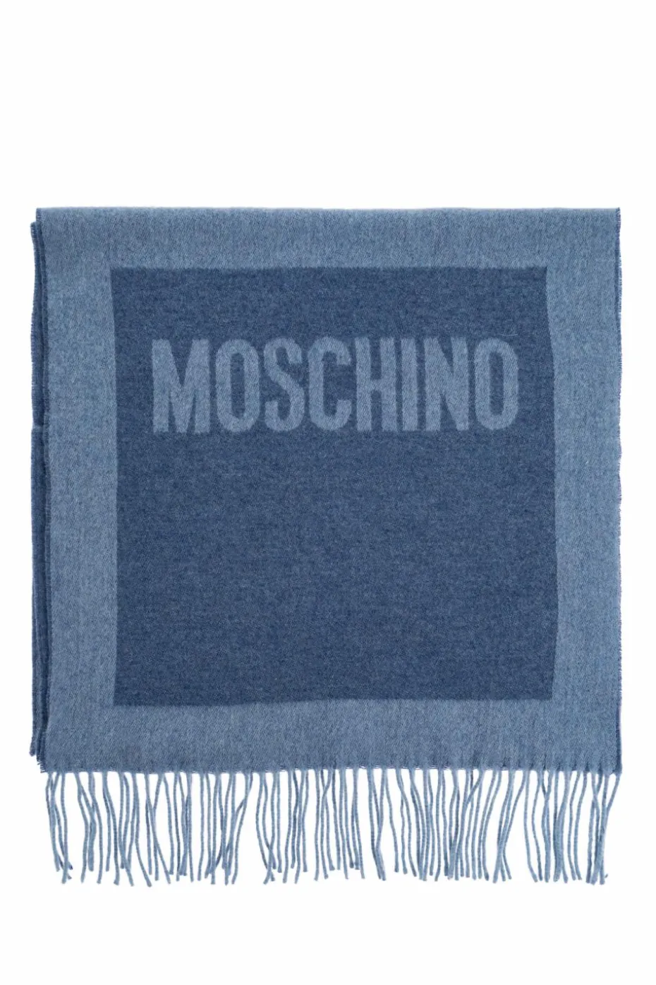 Moschino BLUE Scarf with logo