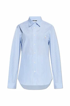 Moschino BLUE Shirt with striped pattern