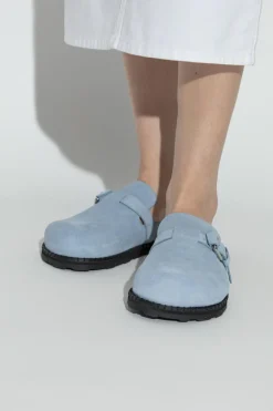 Moschino BLUE Suede slides