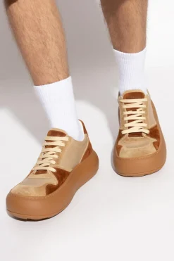Moschino BROWN Leather sports shoes