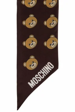 Moschino BROWN Silk scarf