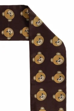 Moschino BROWN Silk scarf