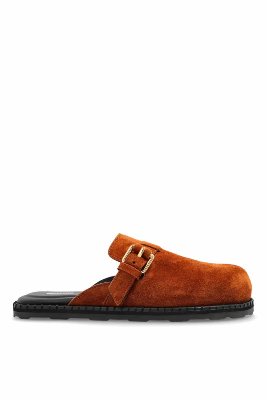 Moschino BROWN Suede slides