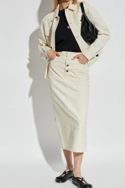 Moschino cream Denim skirt