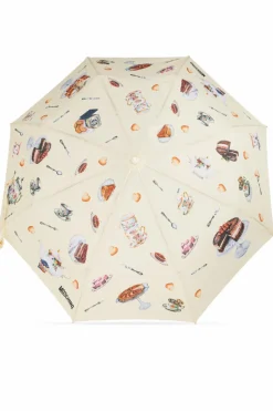 Moschino cream Folding umbrella