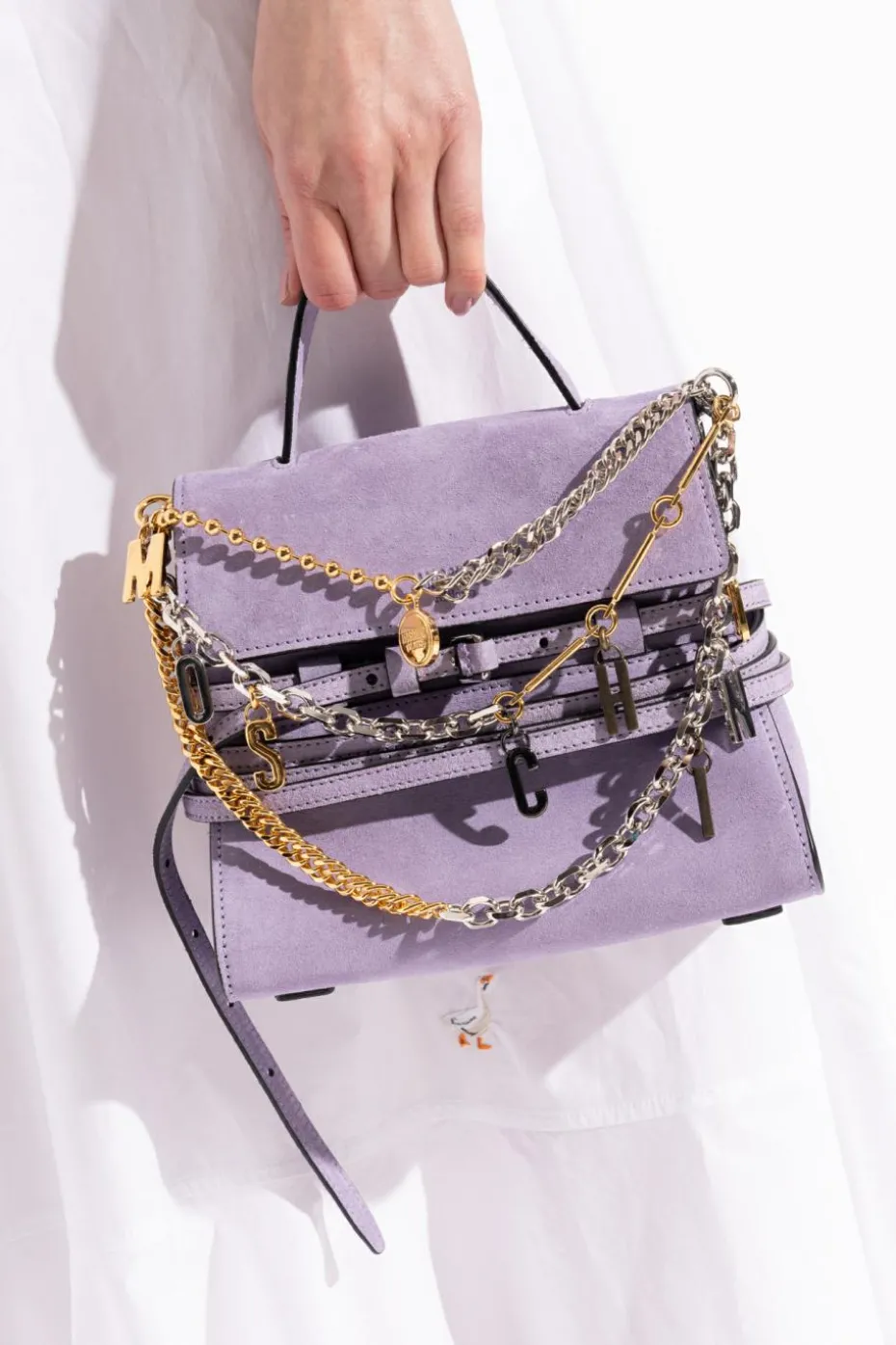 Moschino GOLD Bag chain with logo