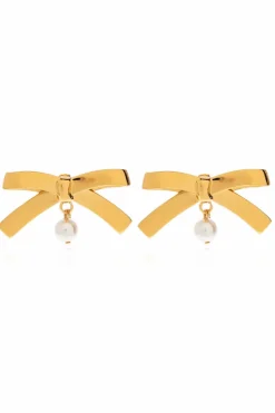 Moschino GOLD Bow-shaped earrings