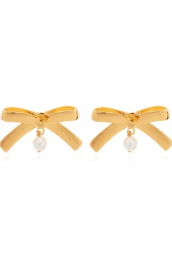 Moschino GOLD Bow-shaped earrings