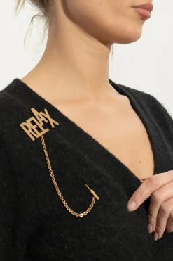 Moschino GOLD Brass pin