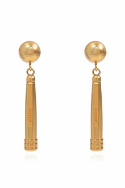 Moschino GOLD Earrings with pen motif