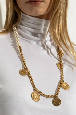 Moschino GOLD Necklace with pendants