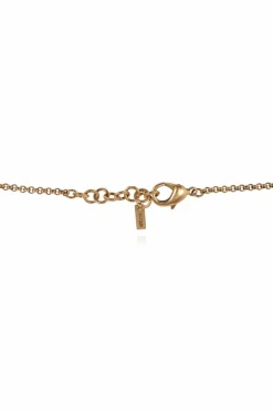 Moschino GOLD Necklace with pen-shaped pendant