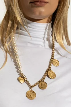 Moschino GOLD Necklace with pendants