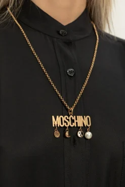 Moschino GOLD Pendant in the shape of a logo