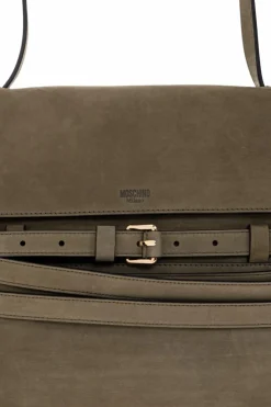 Moschino GREEN Suede shopper bag