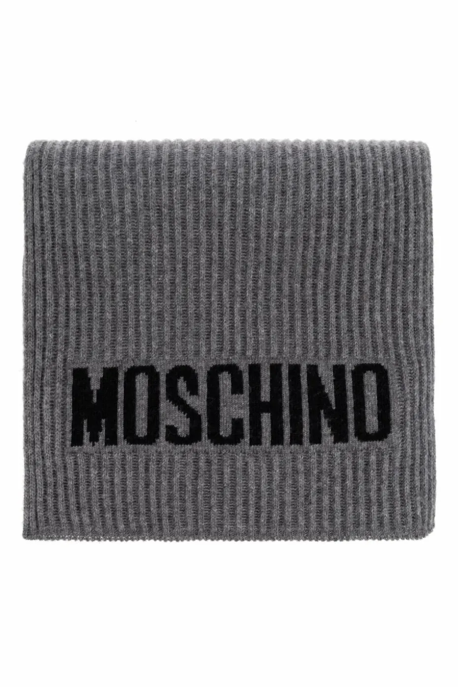 Moschino GREY Scarf with logo