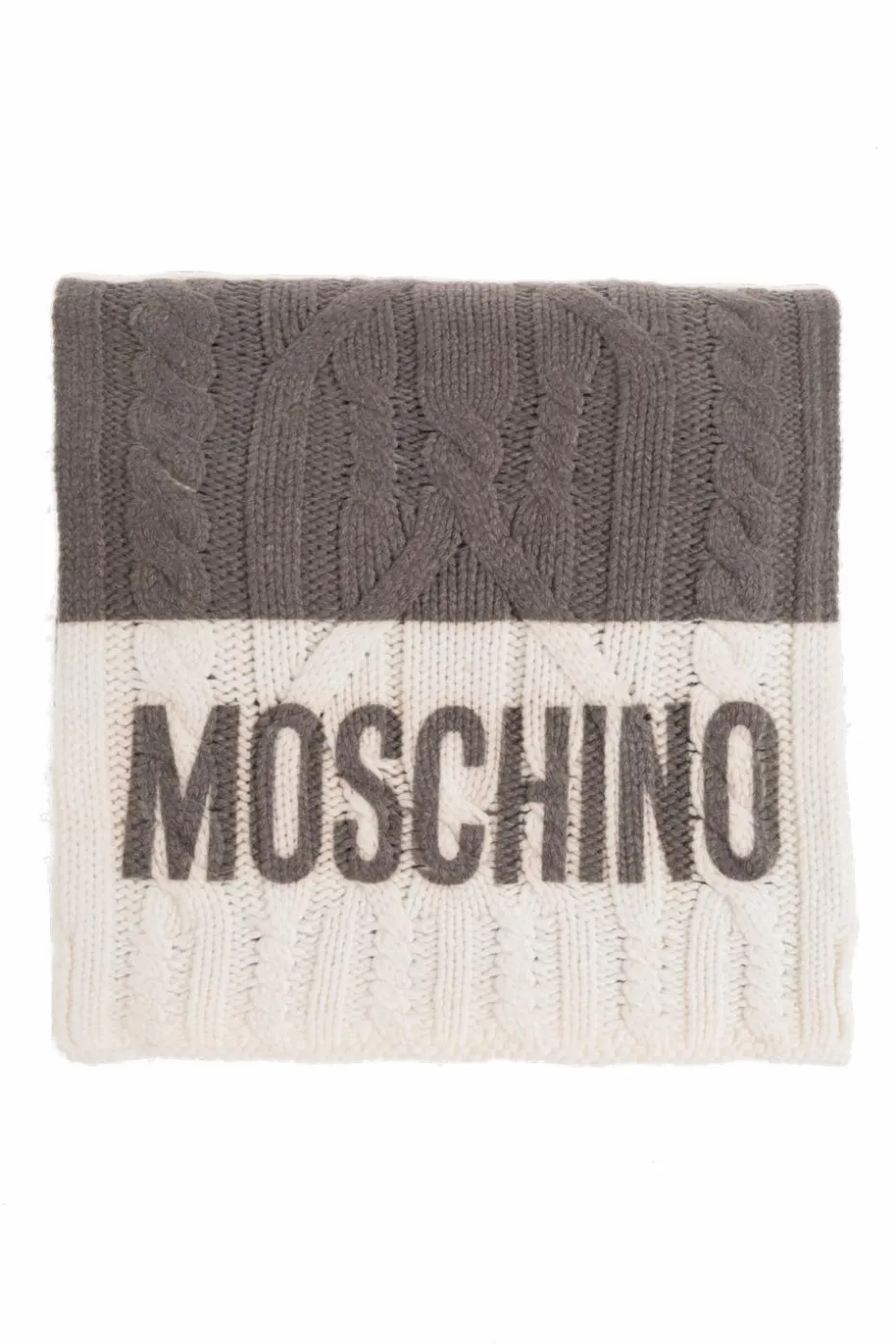 Moschino GREY Scarf with logo