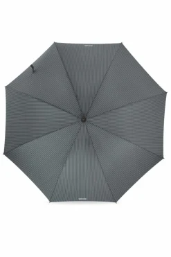 Moschino GREY Striped pattern umbrella