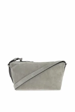 Moschino GREY Suede shoulder bag