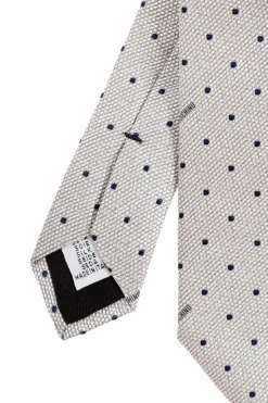 Moschino GREY Tie with polka dot pattern