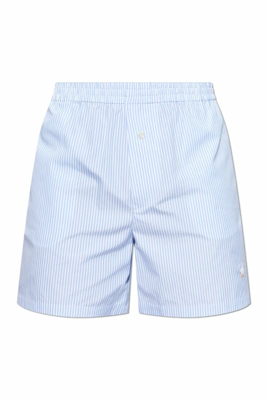 Moschino light blue Striped pattern shorts