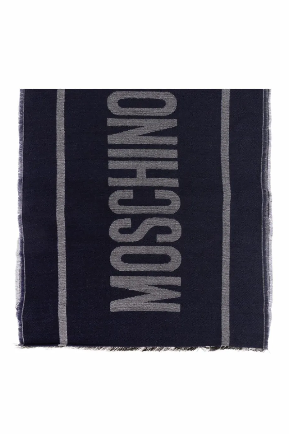 Moschino NAVY BLUE Scarf with logo