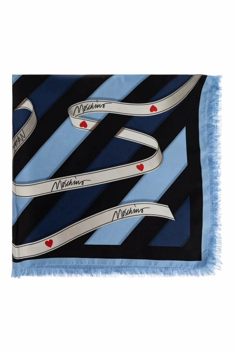 Moschino NAVY BLUE Silk scarf