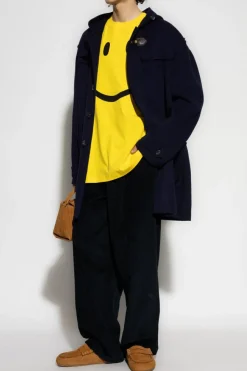 Moschino NAVY BLUE Wool coat