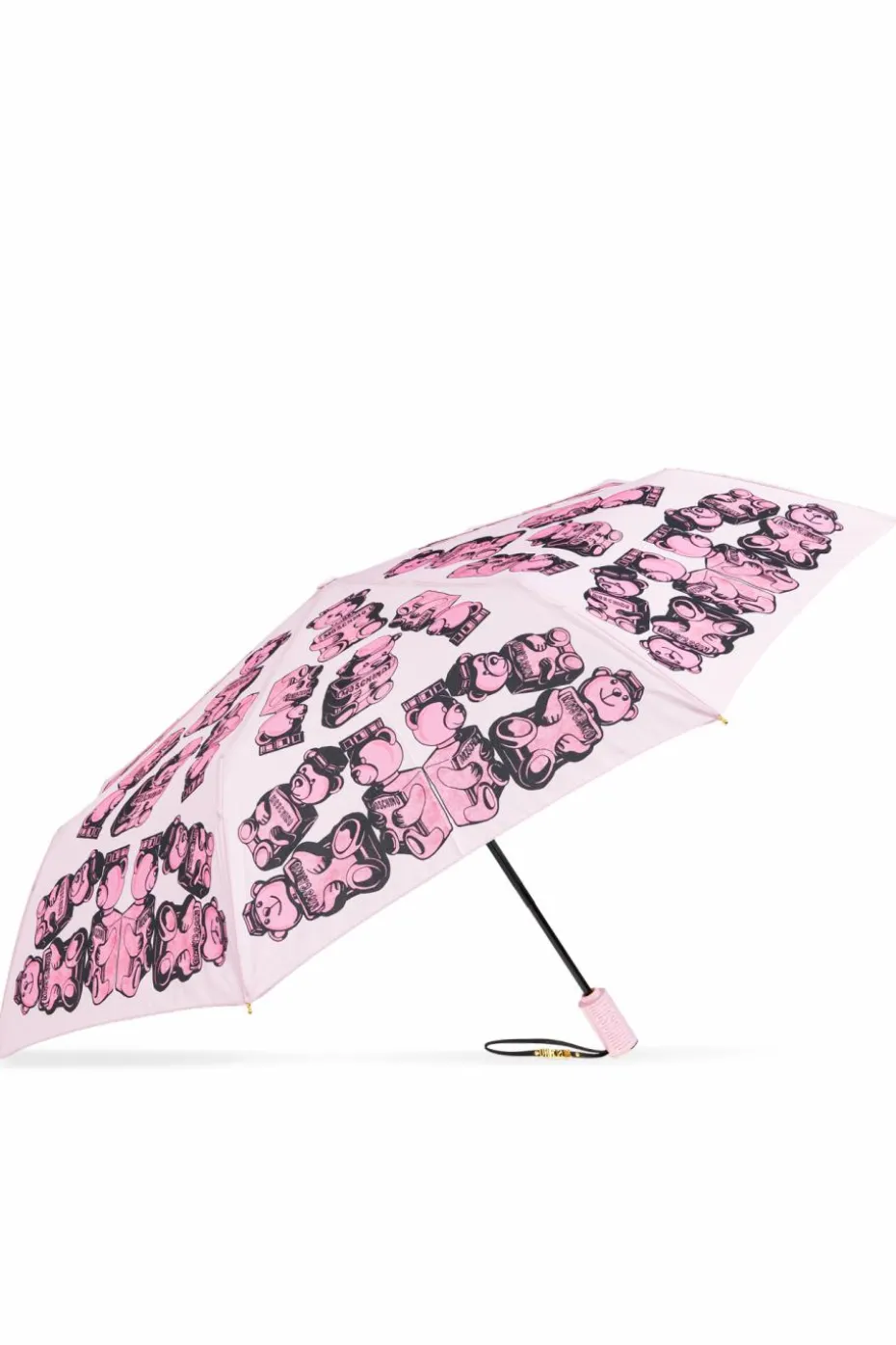Moschino PINK Foldable umbrella with logo